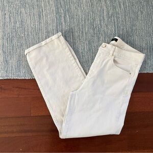 Ann Taylor Women's Cream Straight Leg Jeans